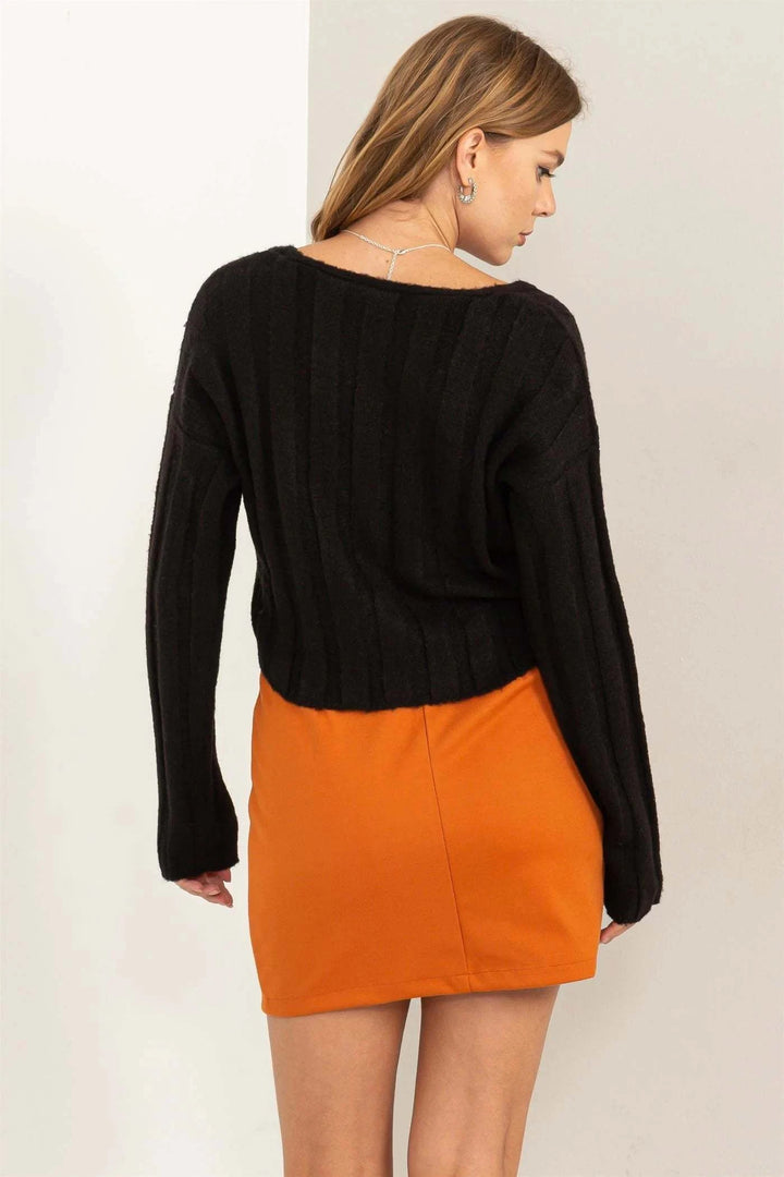 Marisol Sweater Crop Top Pullover