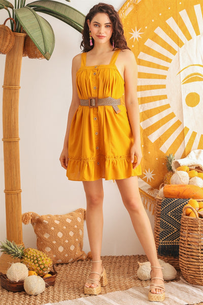 Summer Breeze Button Up Mini Dress