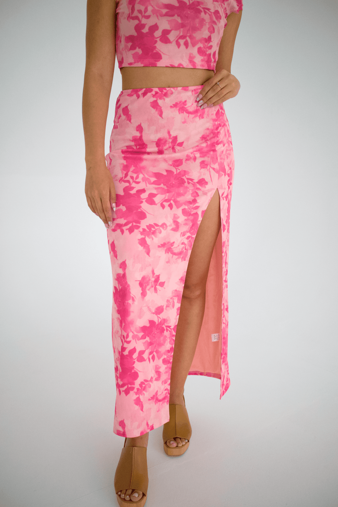 Coastal Barbie Midi Skirt - Southern Peach - 